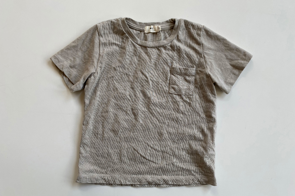 반팔 티셔츠 오트밀 색상 이미지-S1L54